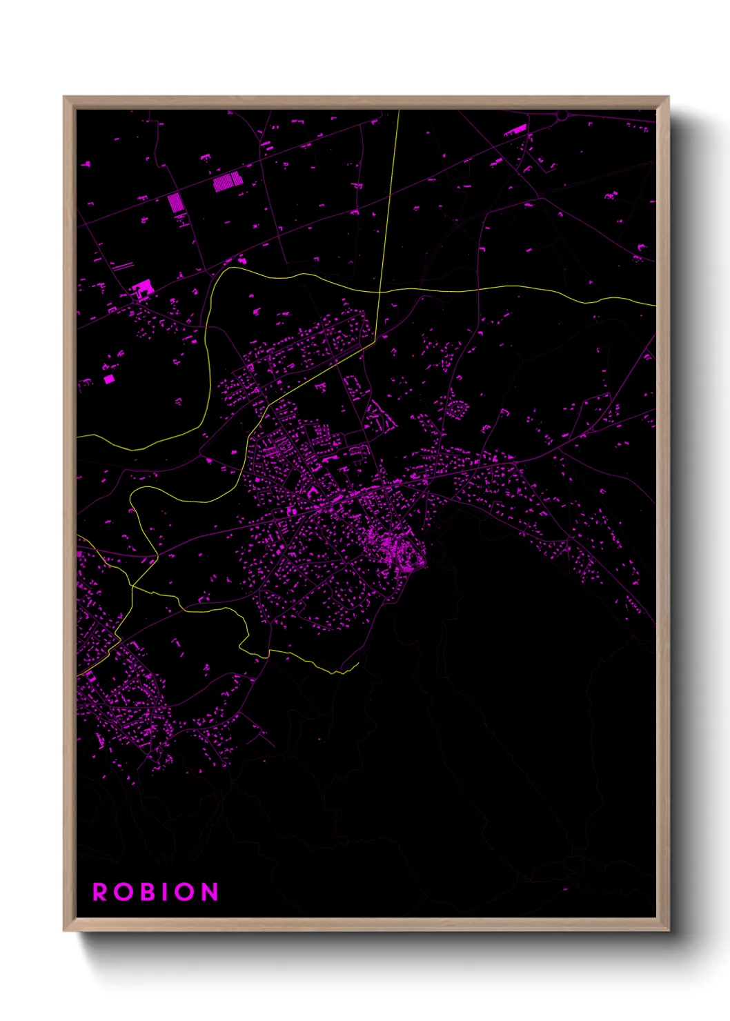 Une affiche de carte sur Robion
