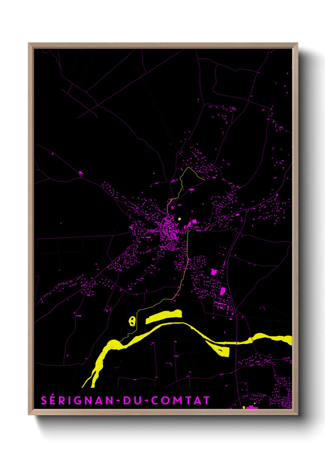 Un poster carteSérignan-du-Comtat