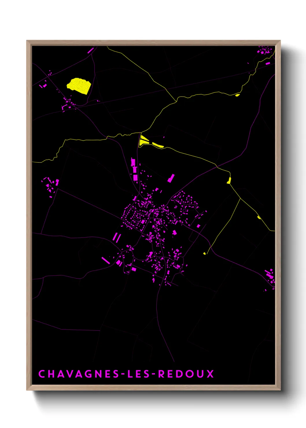 Une affiche de carte sur Chavagnes-les-Redoux