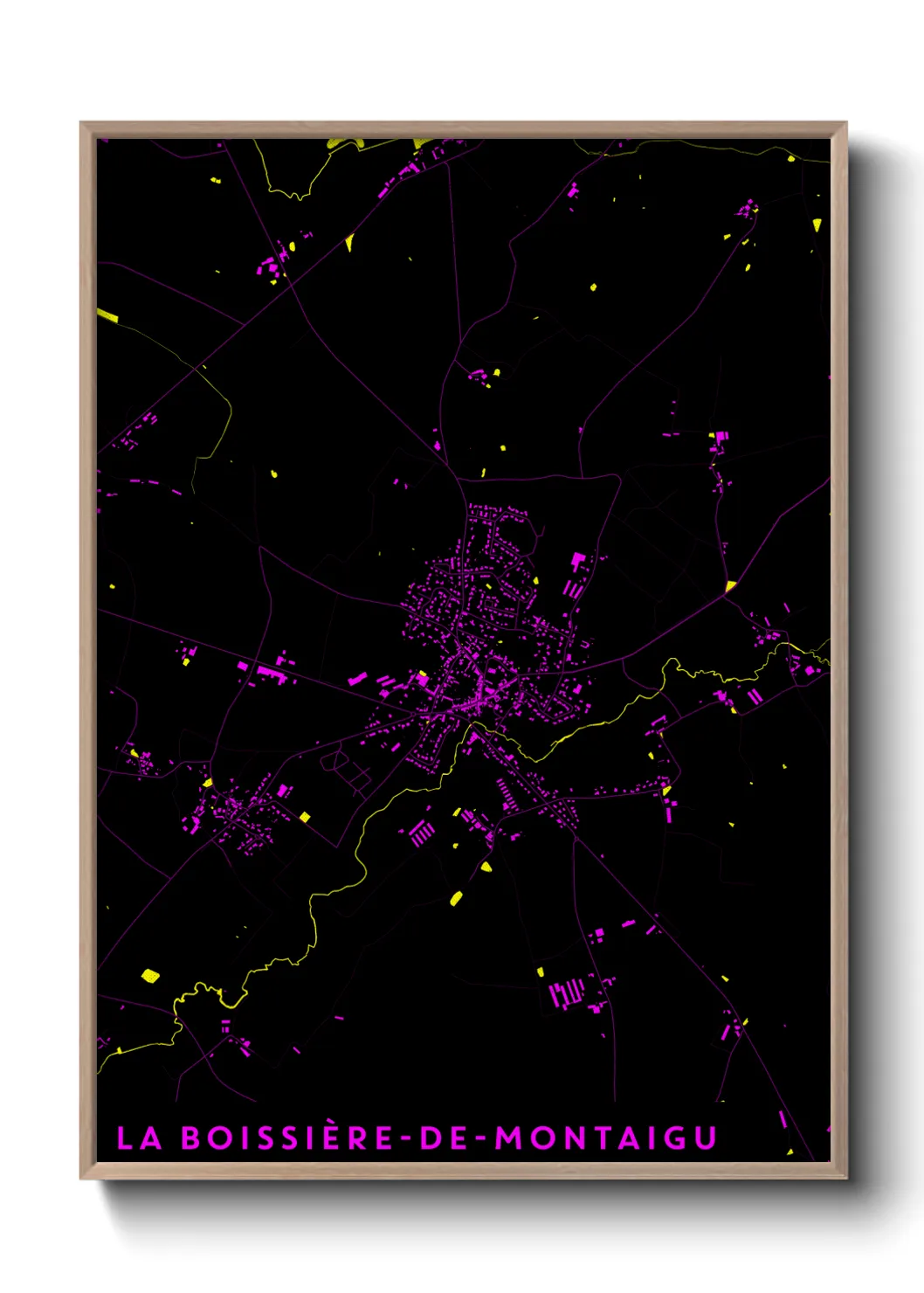 Un poster carteLa Boissière-de-Montaigu