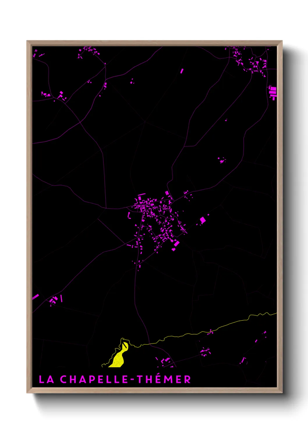 Un poster carteLa Chapelle-Thémer