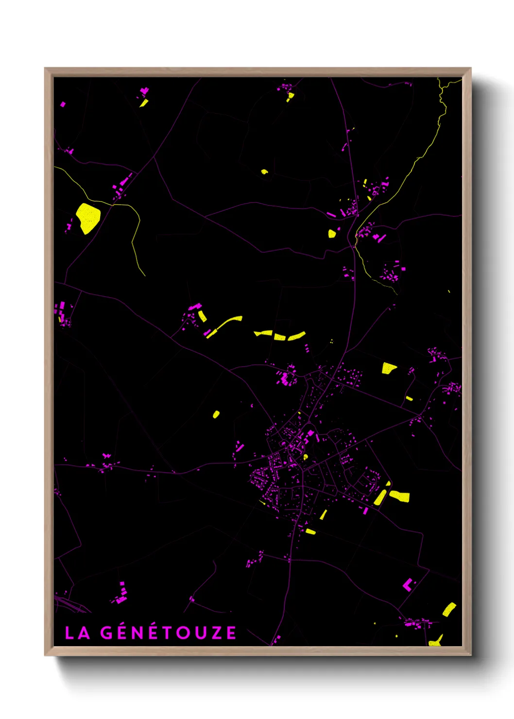 Un poster carteLa Génétouze