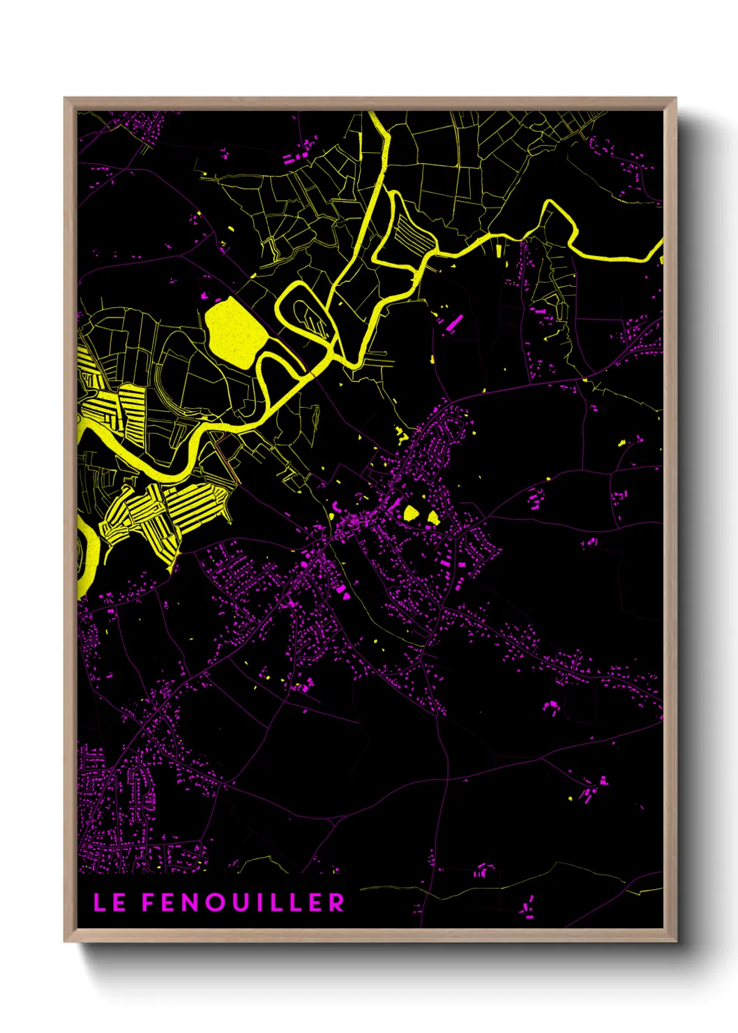 Une affiche de carte sur Le Fenouiller