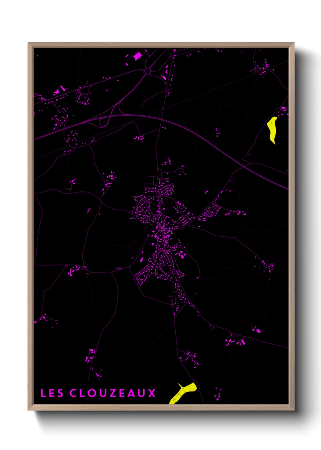 Un poster carteLes Clouzeaux