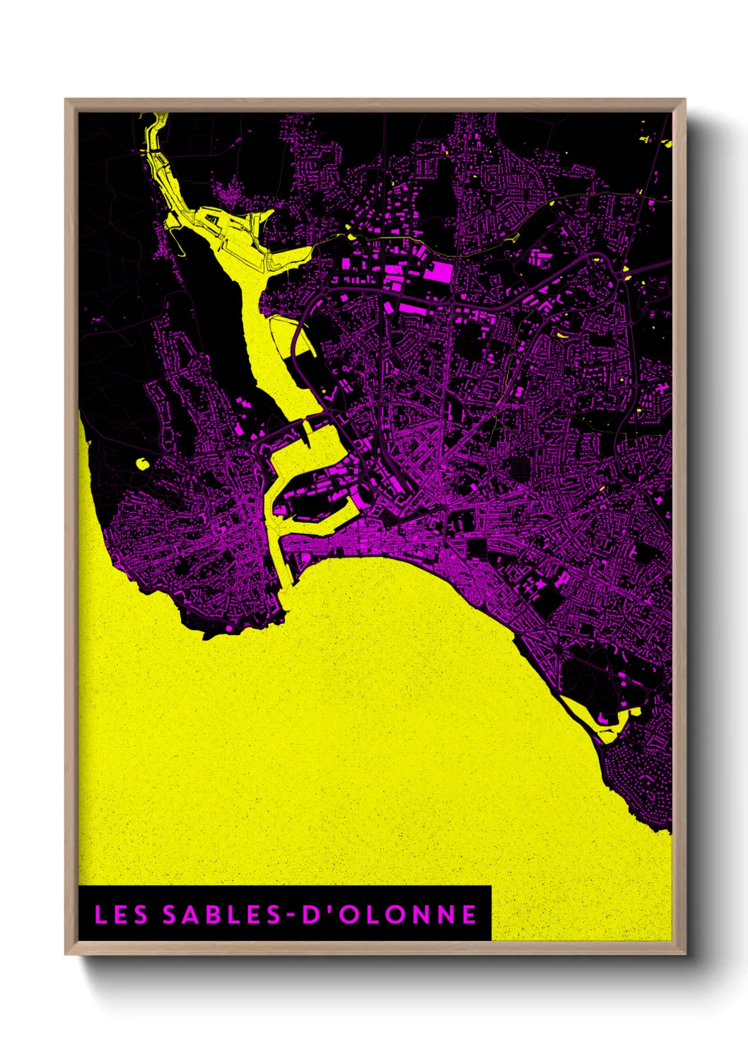 Un poster carteLes Sables-d'Olonne