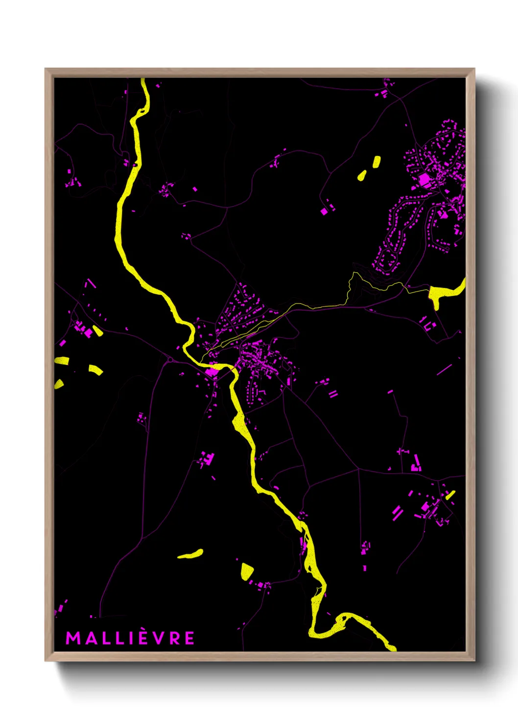 Une affiche de carte sur Mallièvre