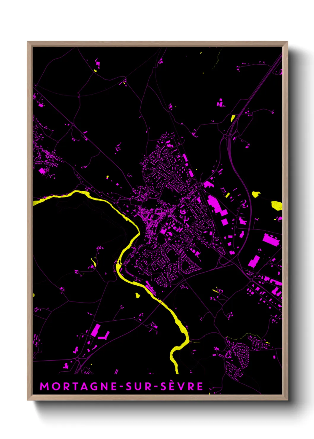 Un poster carteMortagne-sur-Sèvre