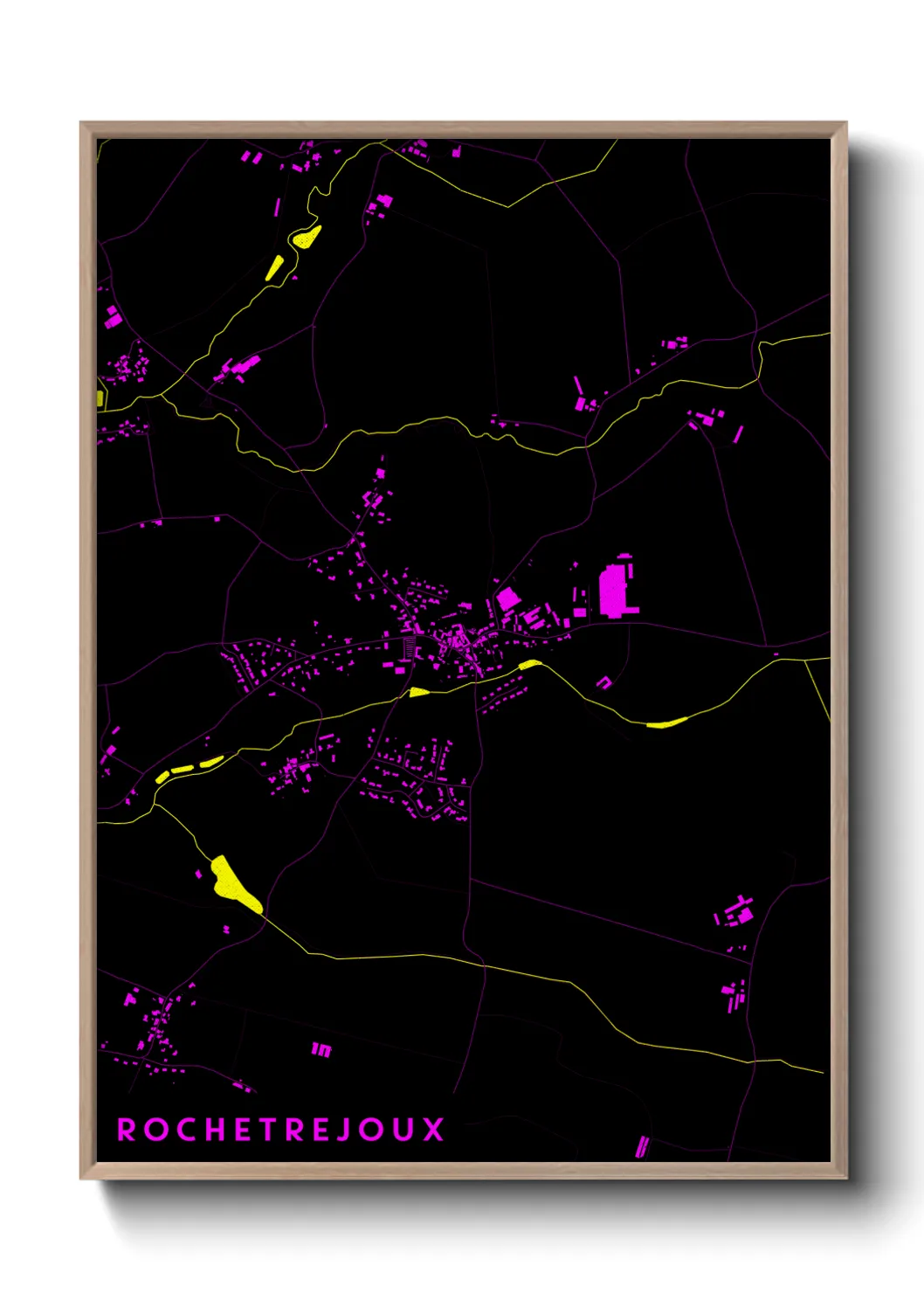 Une affiche de carte sur Rochetrejoux