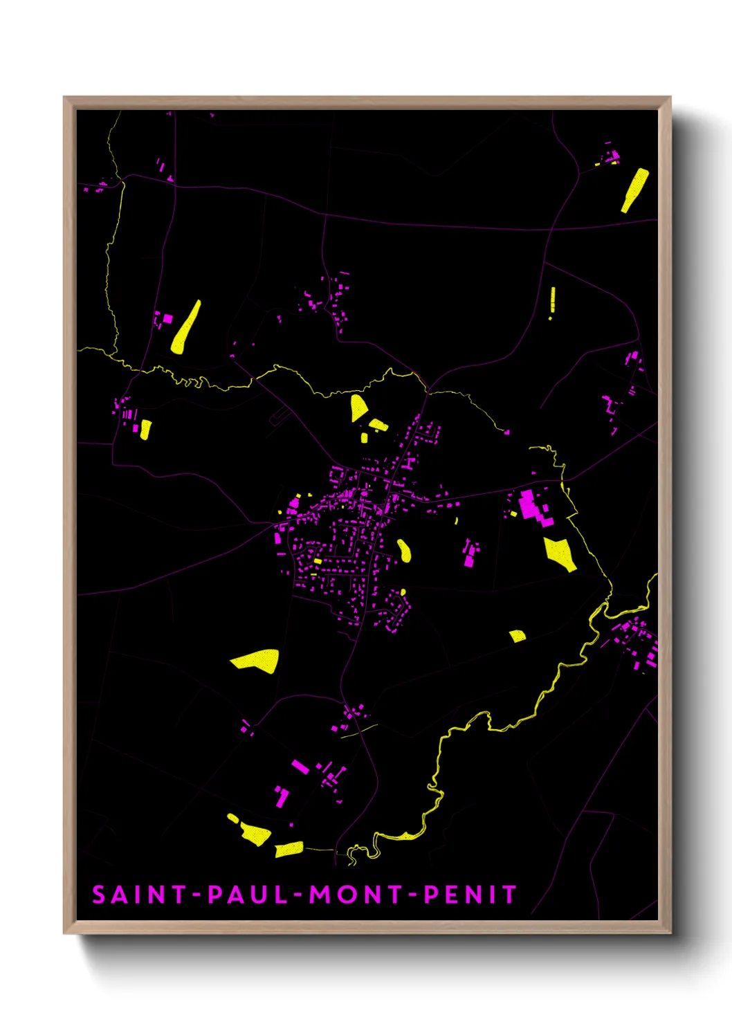 Un poster carteSaint-Paul-Mont-Penit
