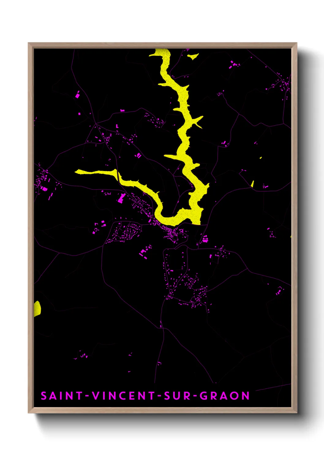 Un poster carteSaint-Vincent-sur-Graon