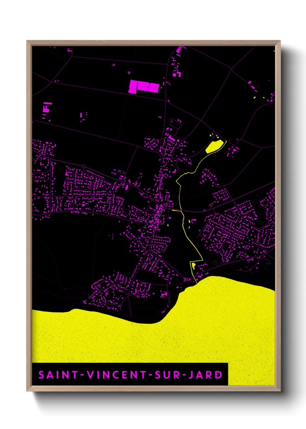 Un poster carteSaint-Vincent-sur-Jard