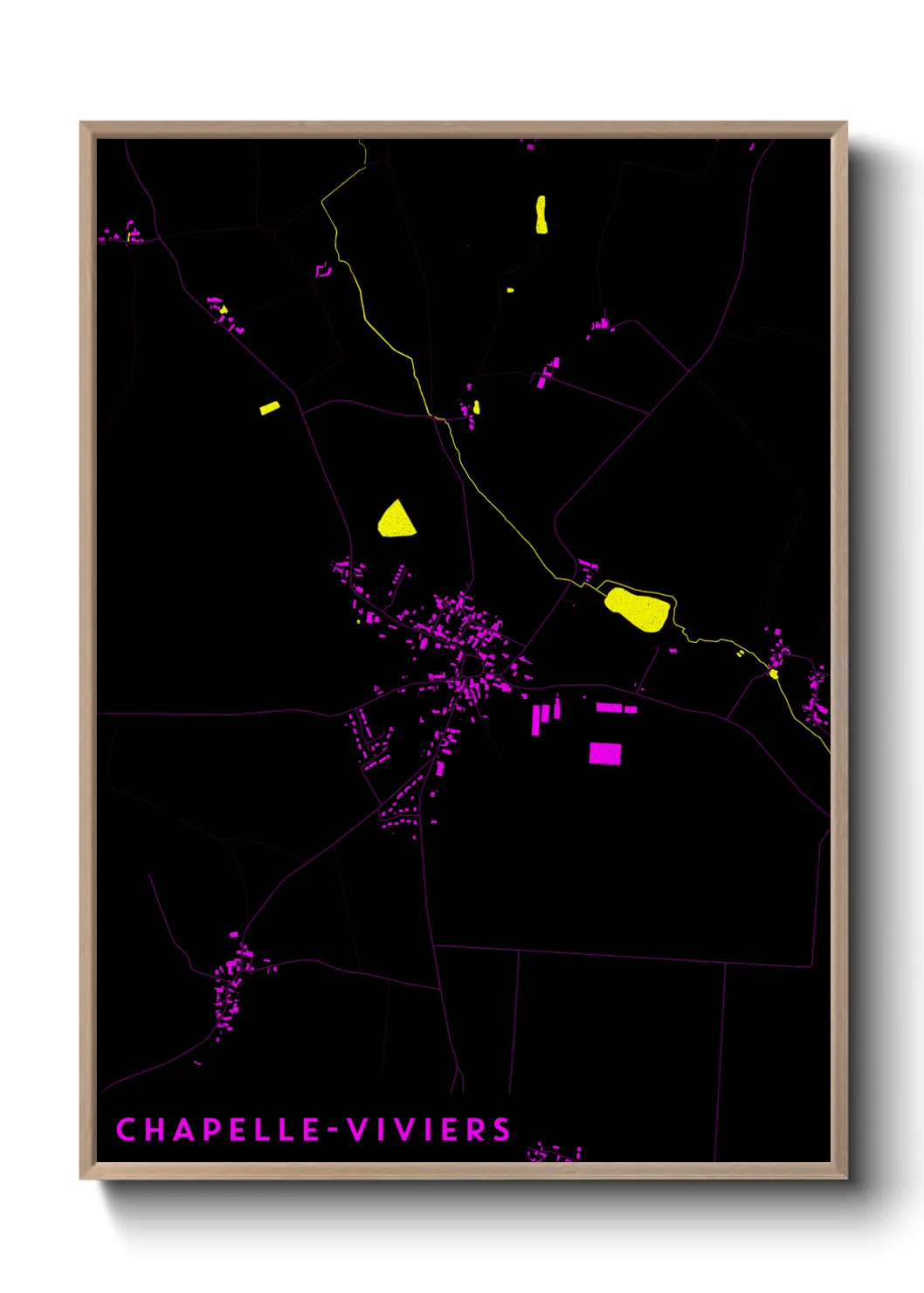 Un poster carteChapelle-Viviers