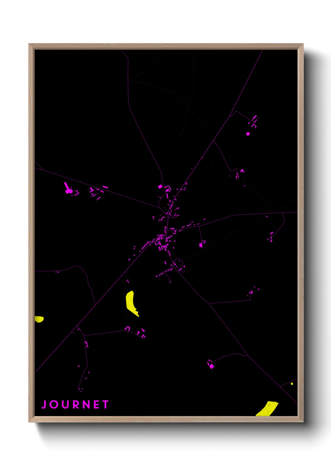 Une affiche de carte sur Journet