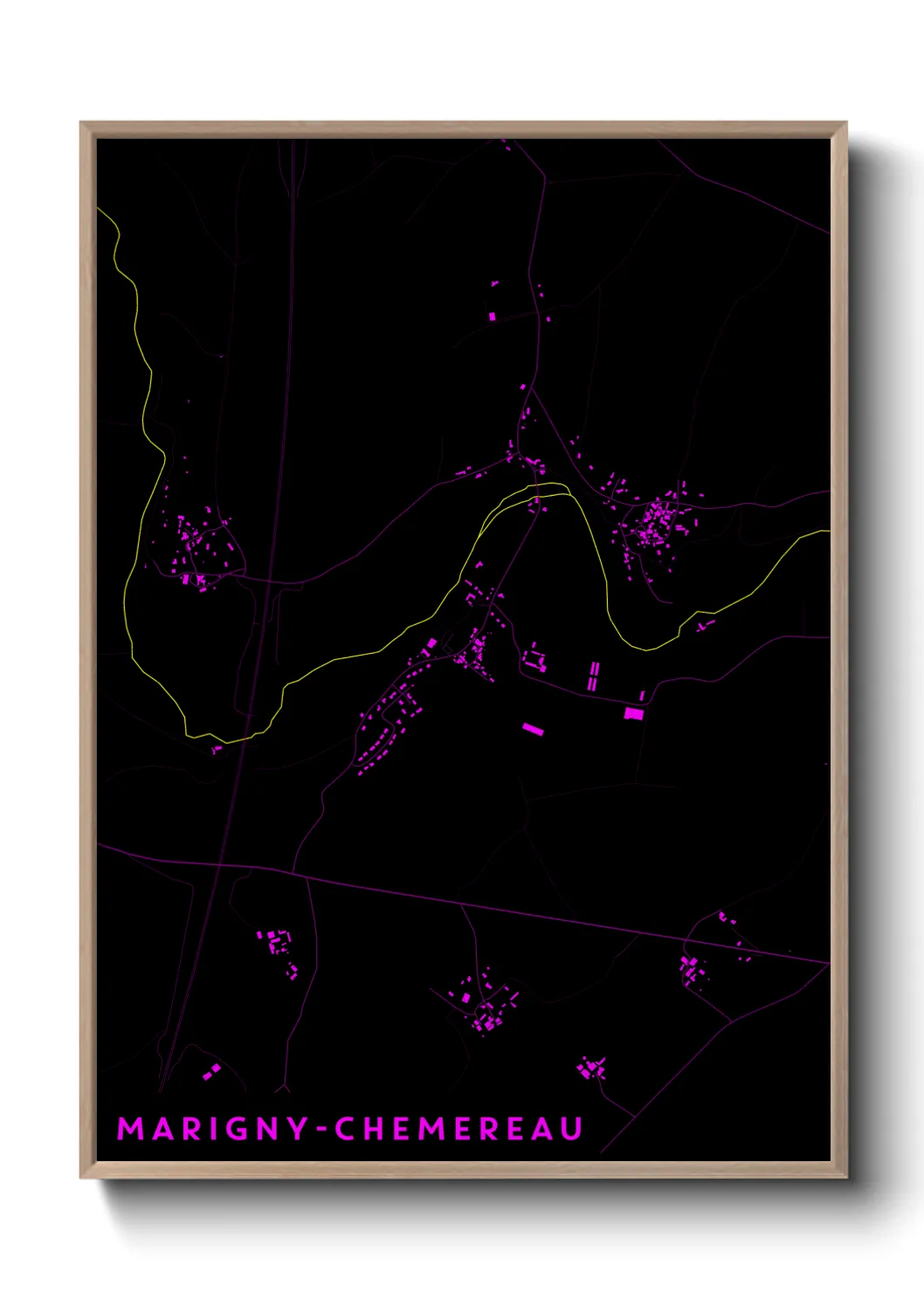 Un poster carteMarigny-Chemereau