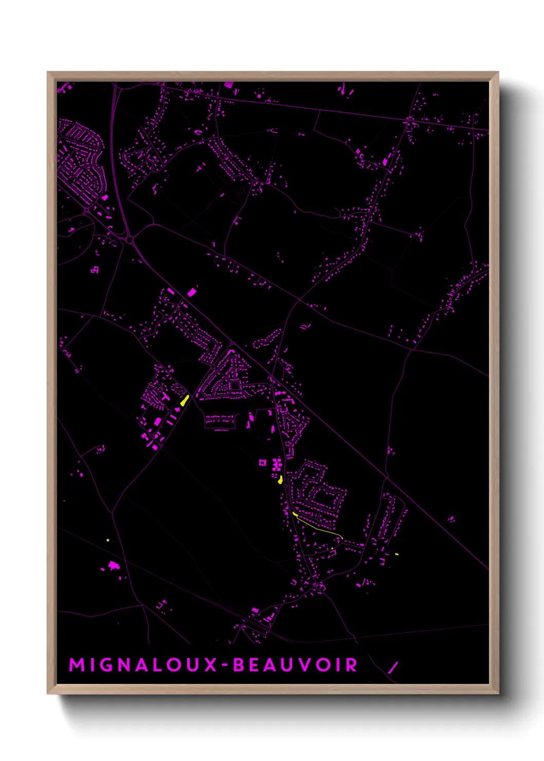 Un poster carteMignaloux-Beauvoir