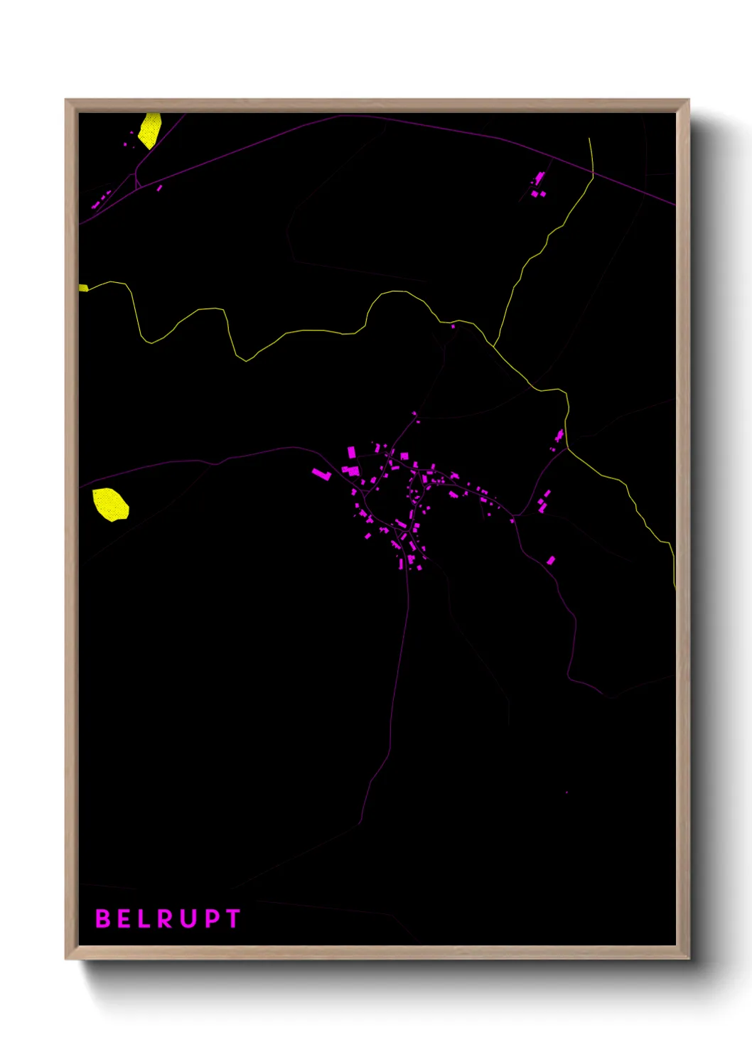 Une affiche de carte sur Belrupt