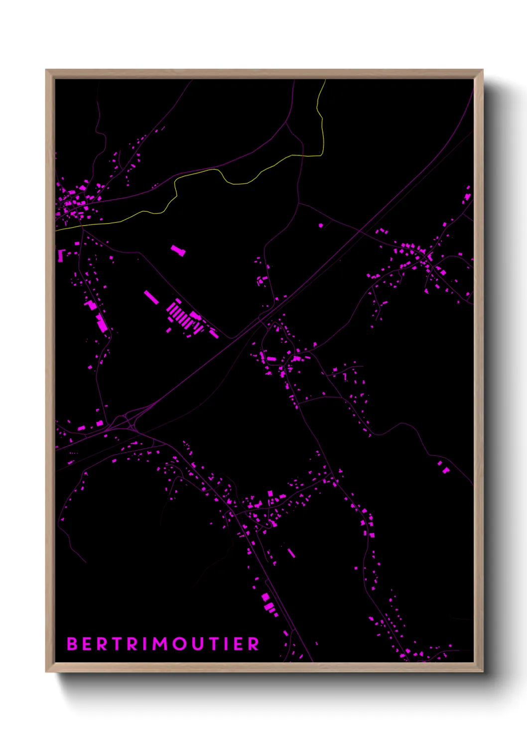 Un poster carteBertrimoutier