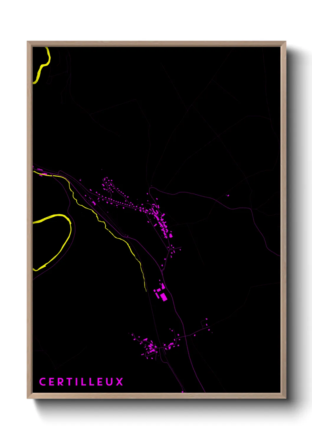 Une affiche de carte sur Certilleux