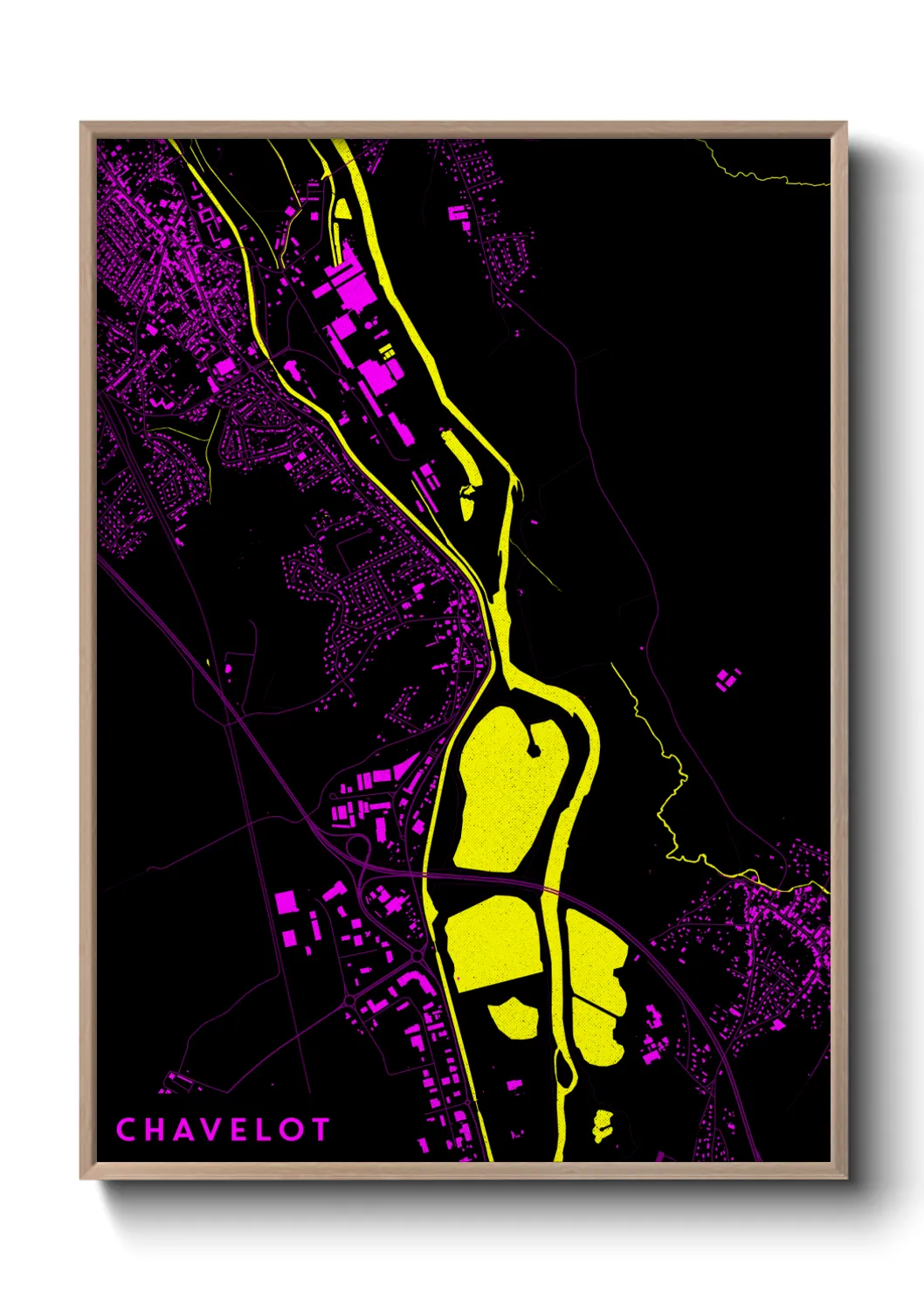 Une affiche de carte sur Chavelot