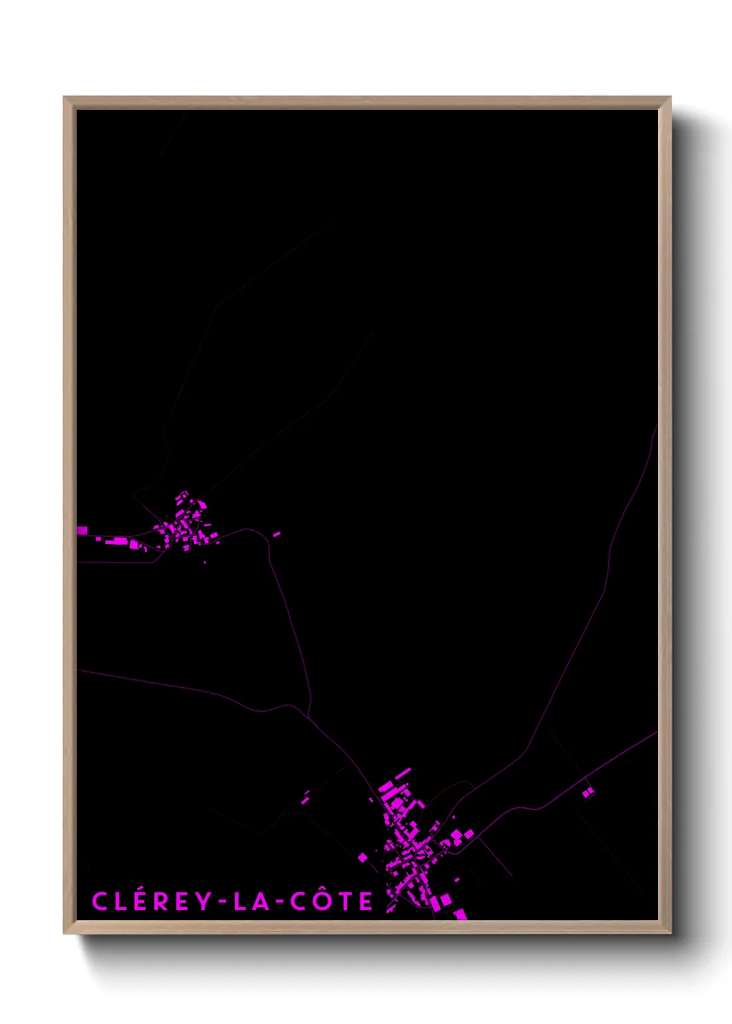 Un poster carteClérey-la-Côte