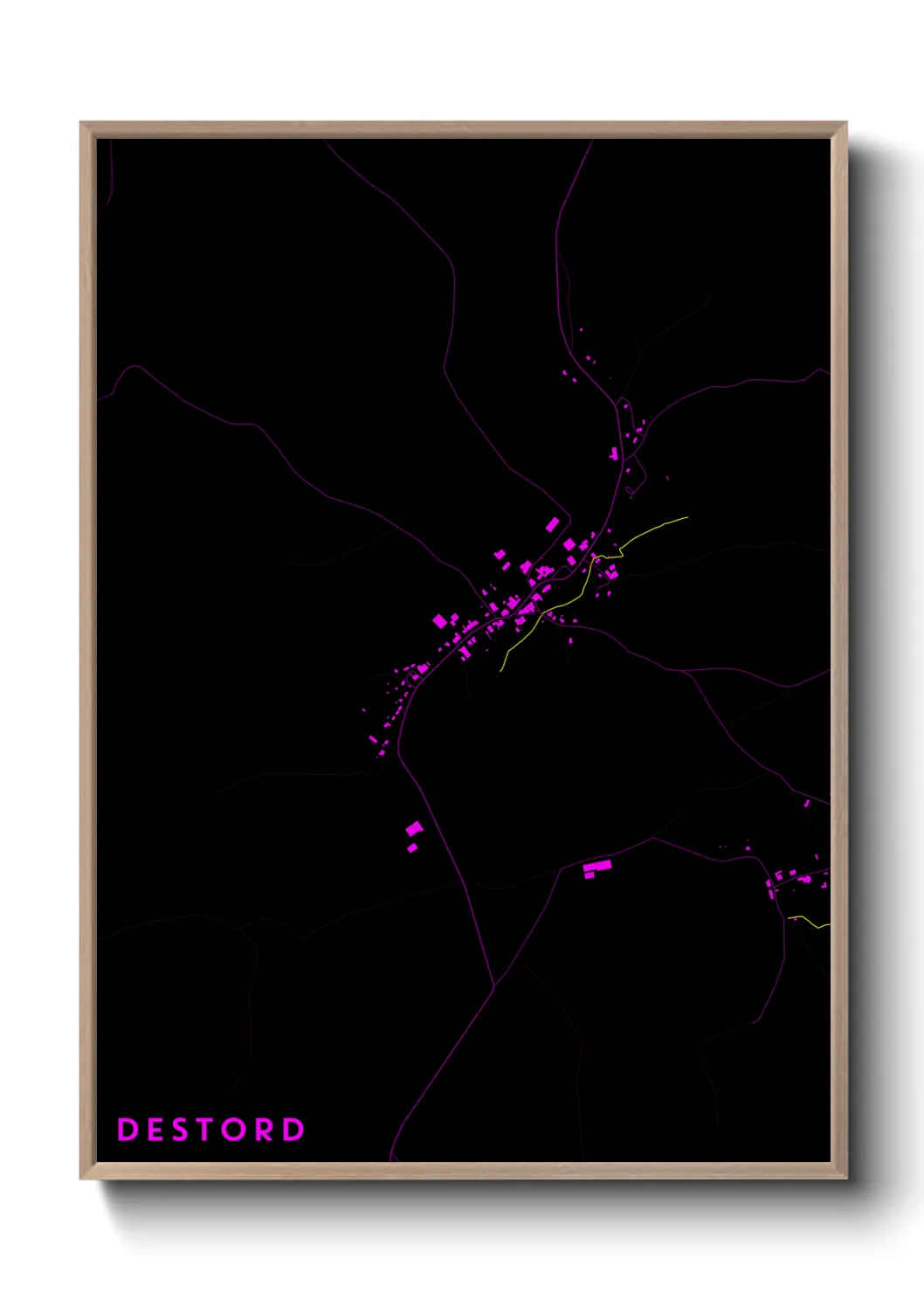 Une affiche de carte sur Destord
