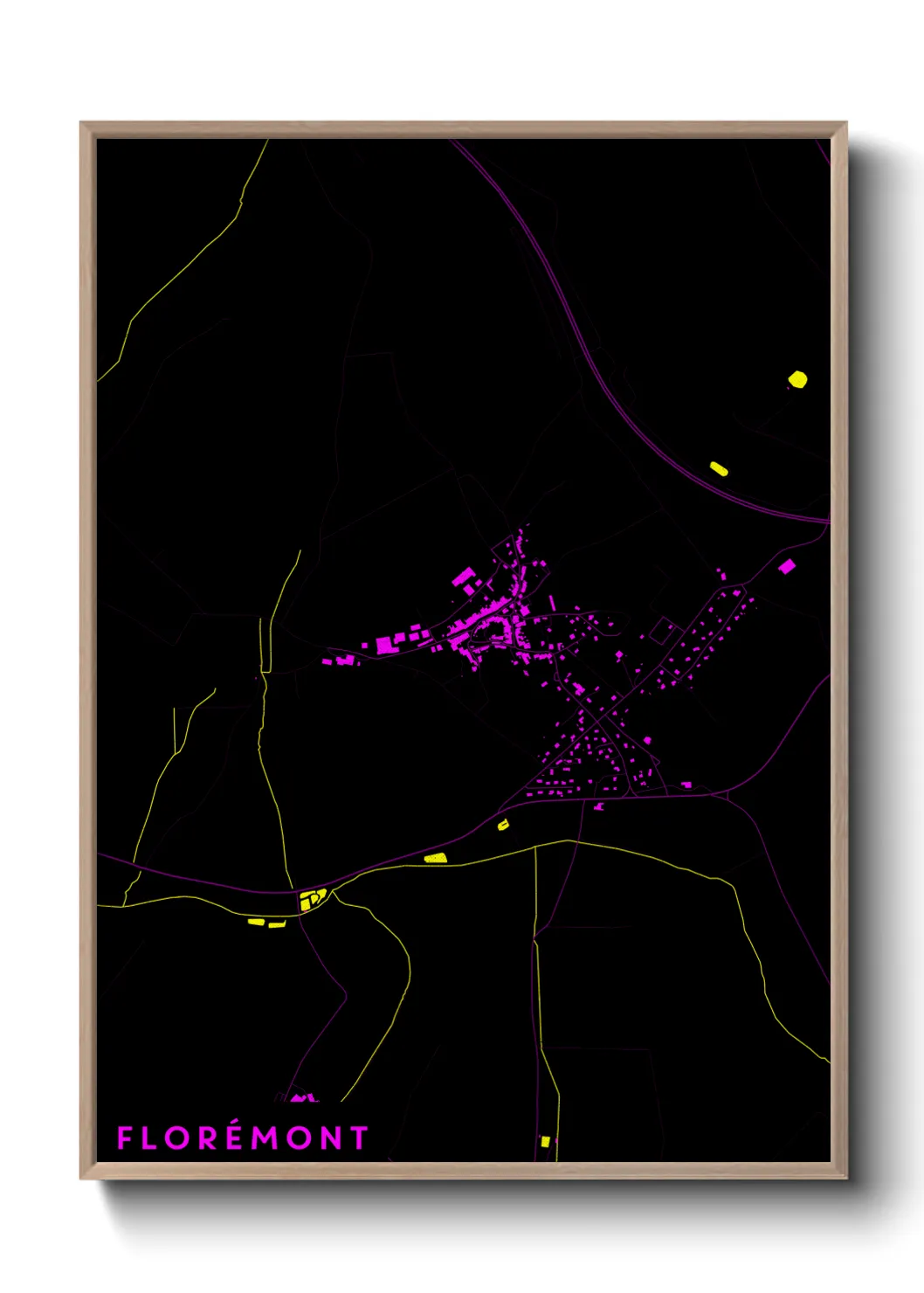 Une affiche de carte sur Florémont