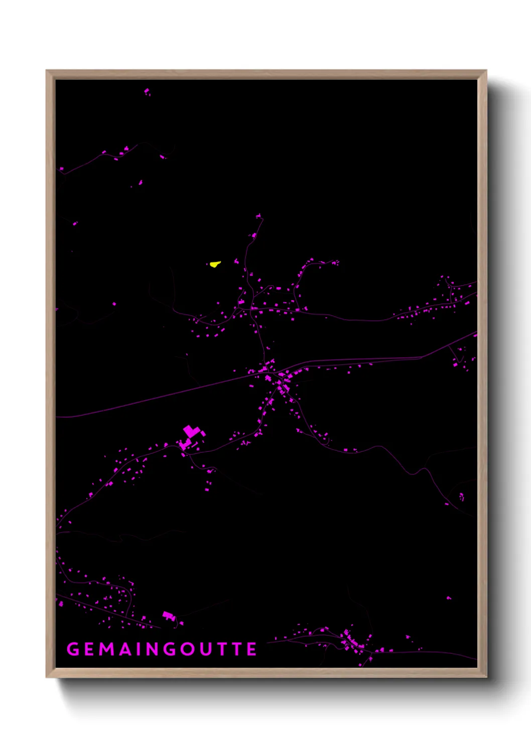 Une affiche de carte sur Gemaingoutte