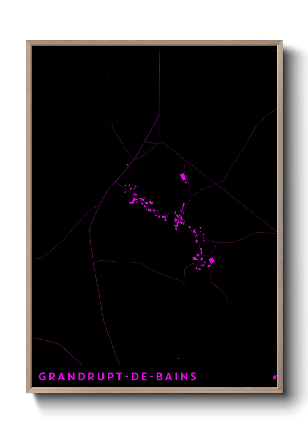 Un poster carteGrandrupt-de-Bains