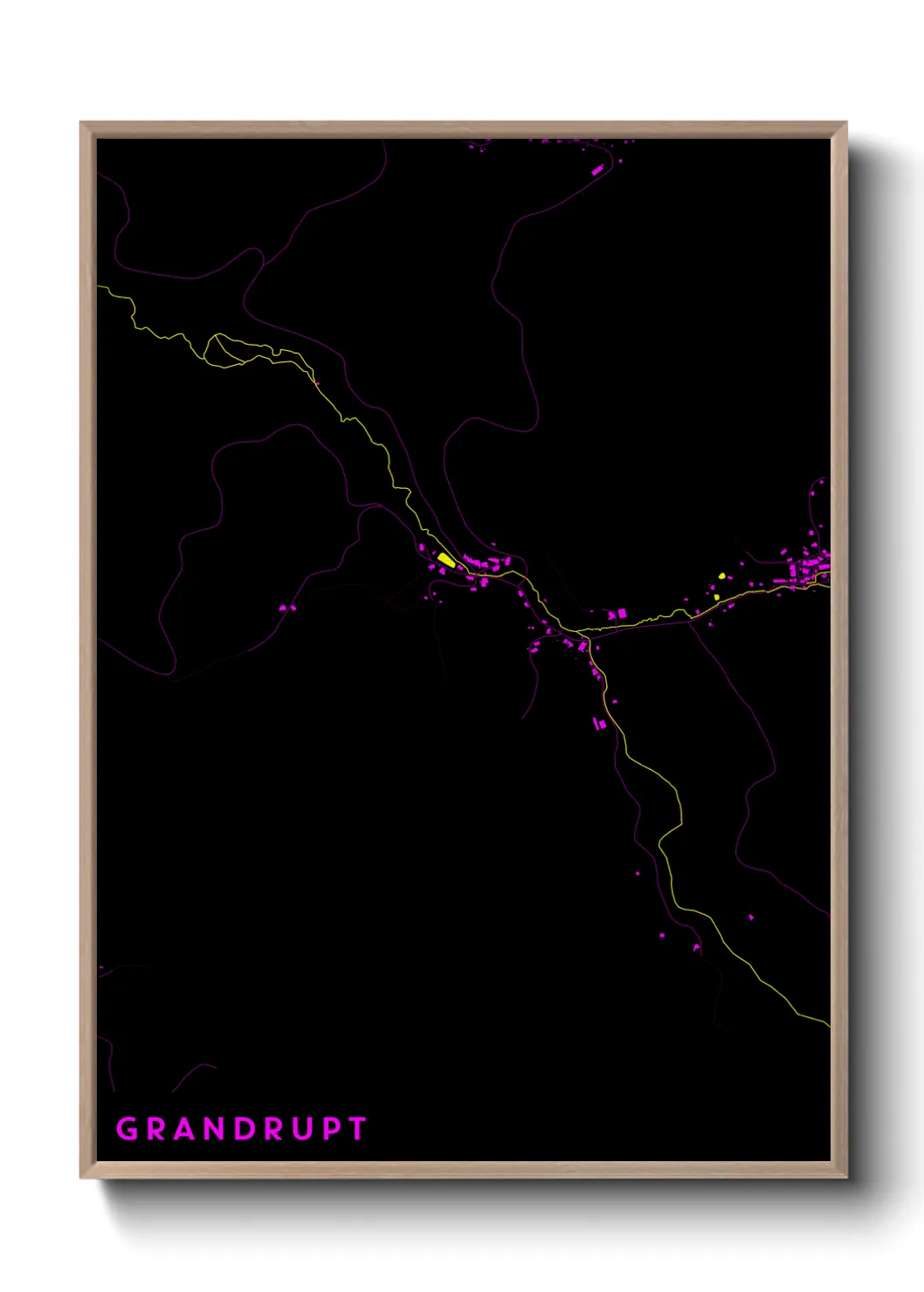 Une affiche de carte sur Grandrupt