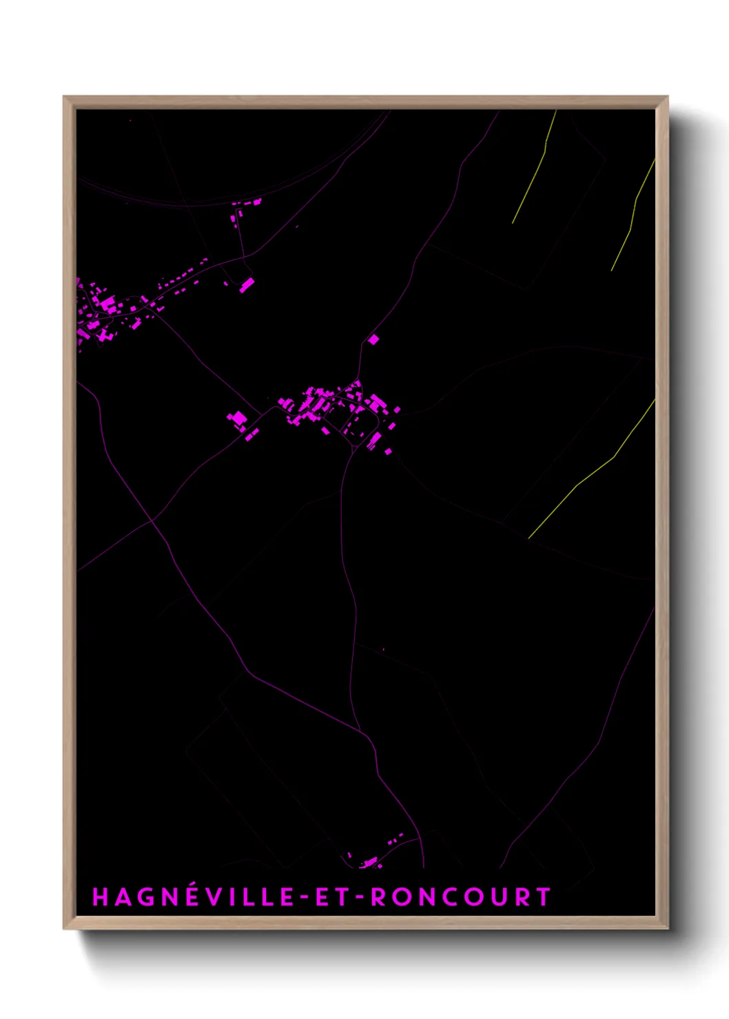 Un poster carteHagnéville-et-Roncourt