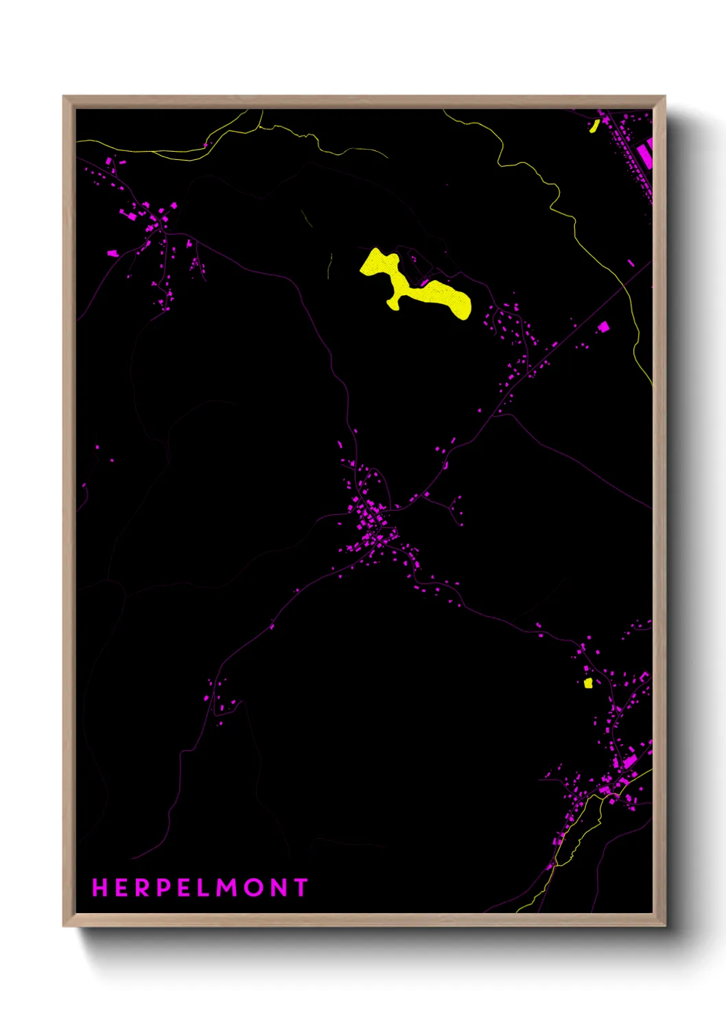 Une affiche de carte sur Herpelmont