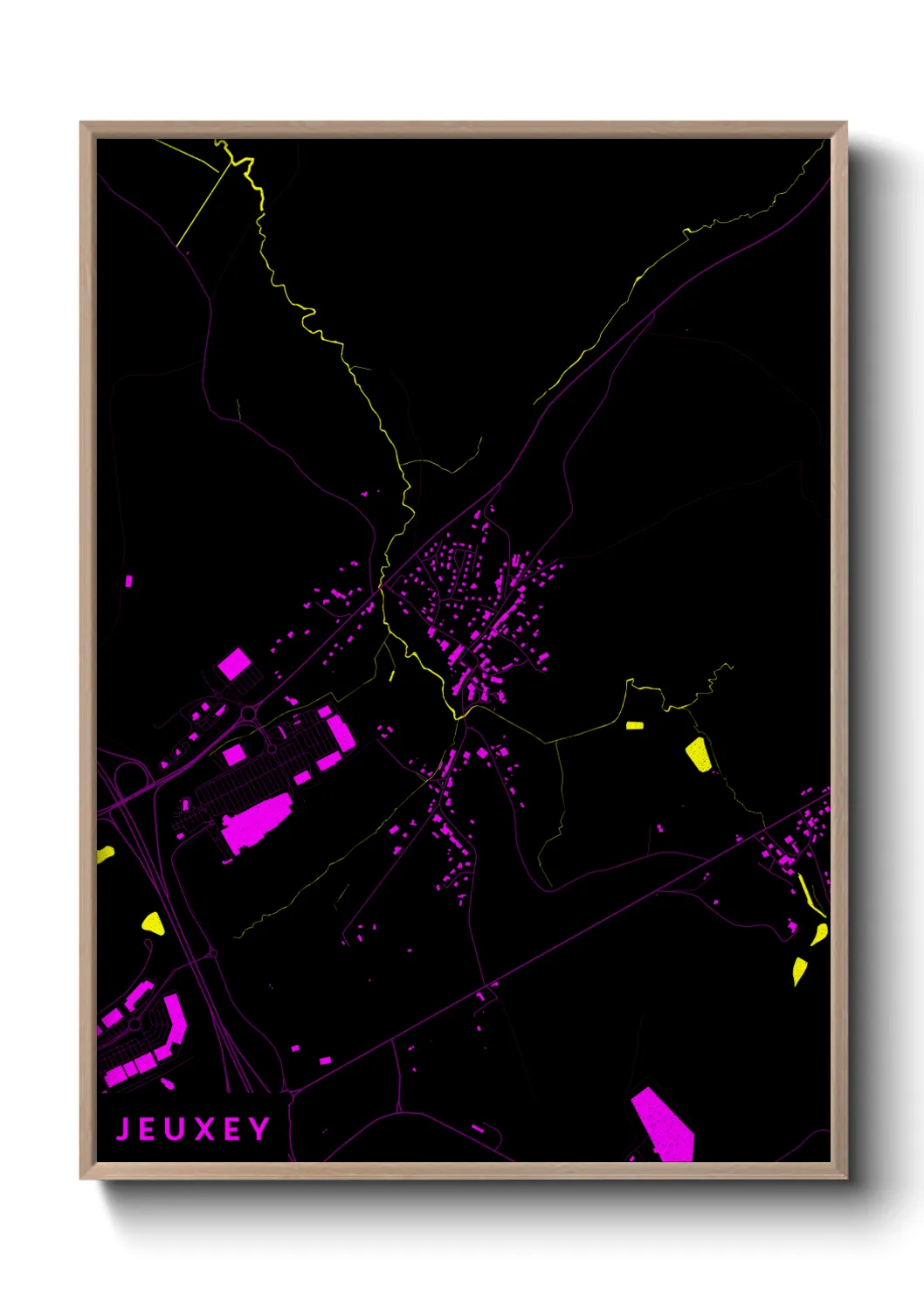 Une affiche de carte sur Jeuxey