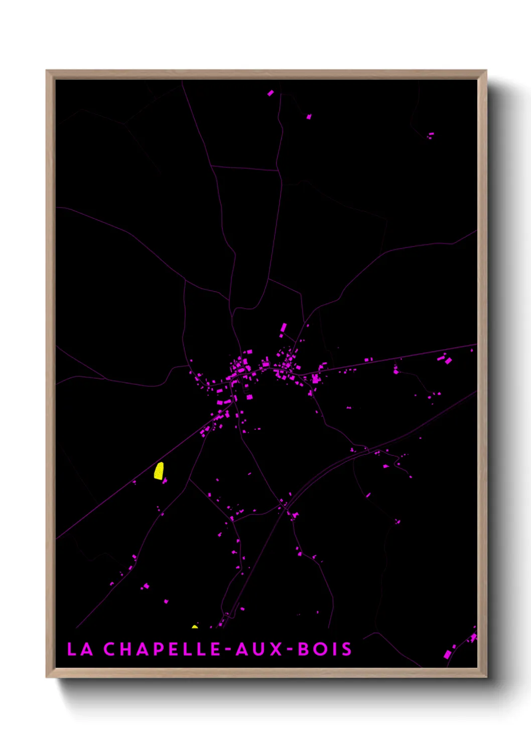 Un poster carteLa Chapelle-aux-Bois