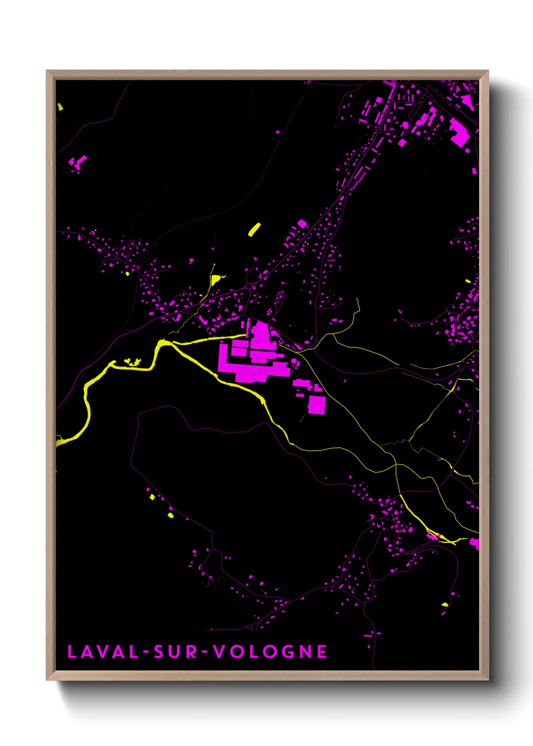 Un poster carteLaval-sur-Vologne