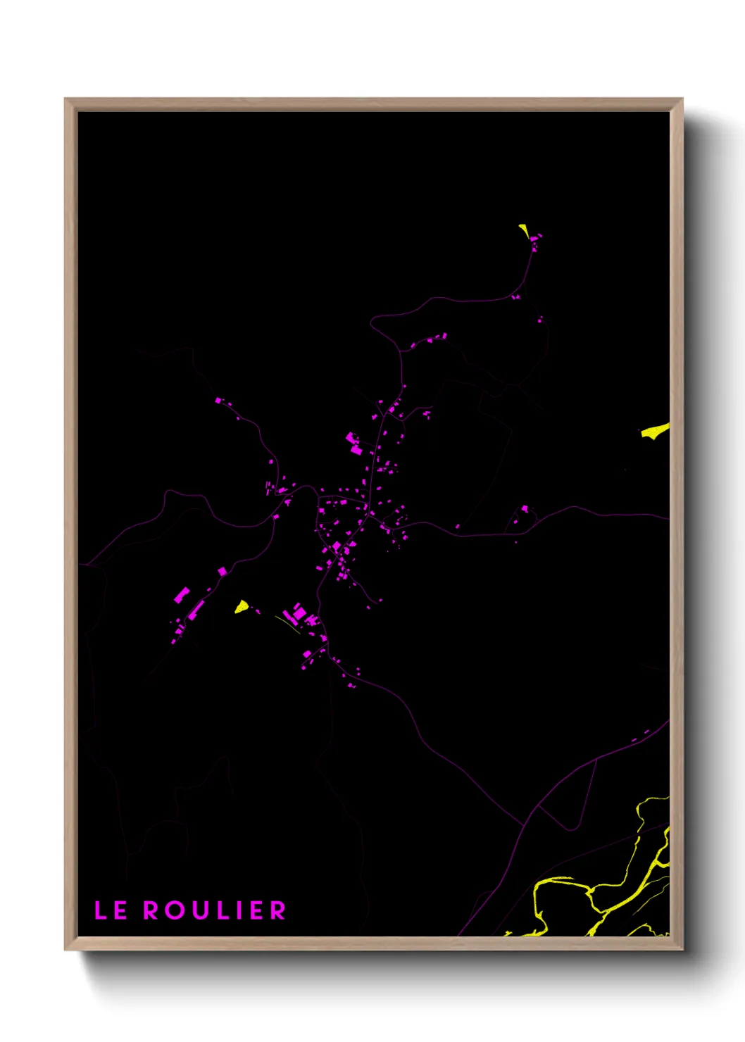 Une affiche de carte sur Le Roulier