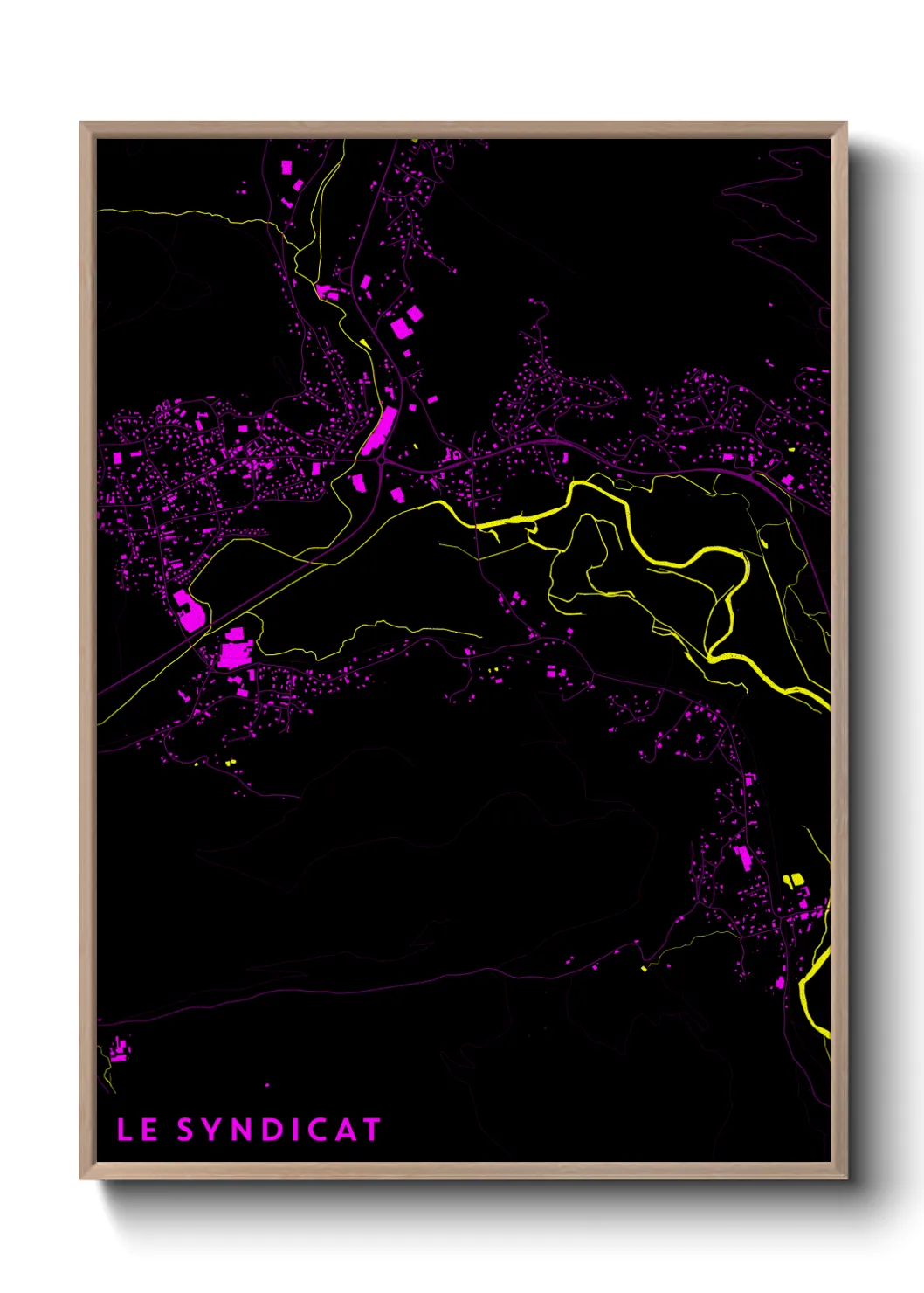 Une affiche de carte sur Le Syndicat