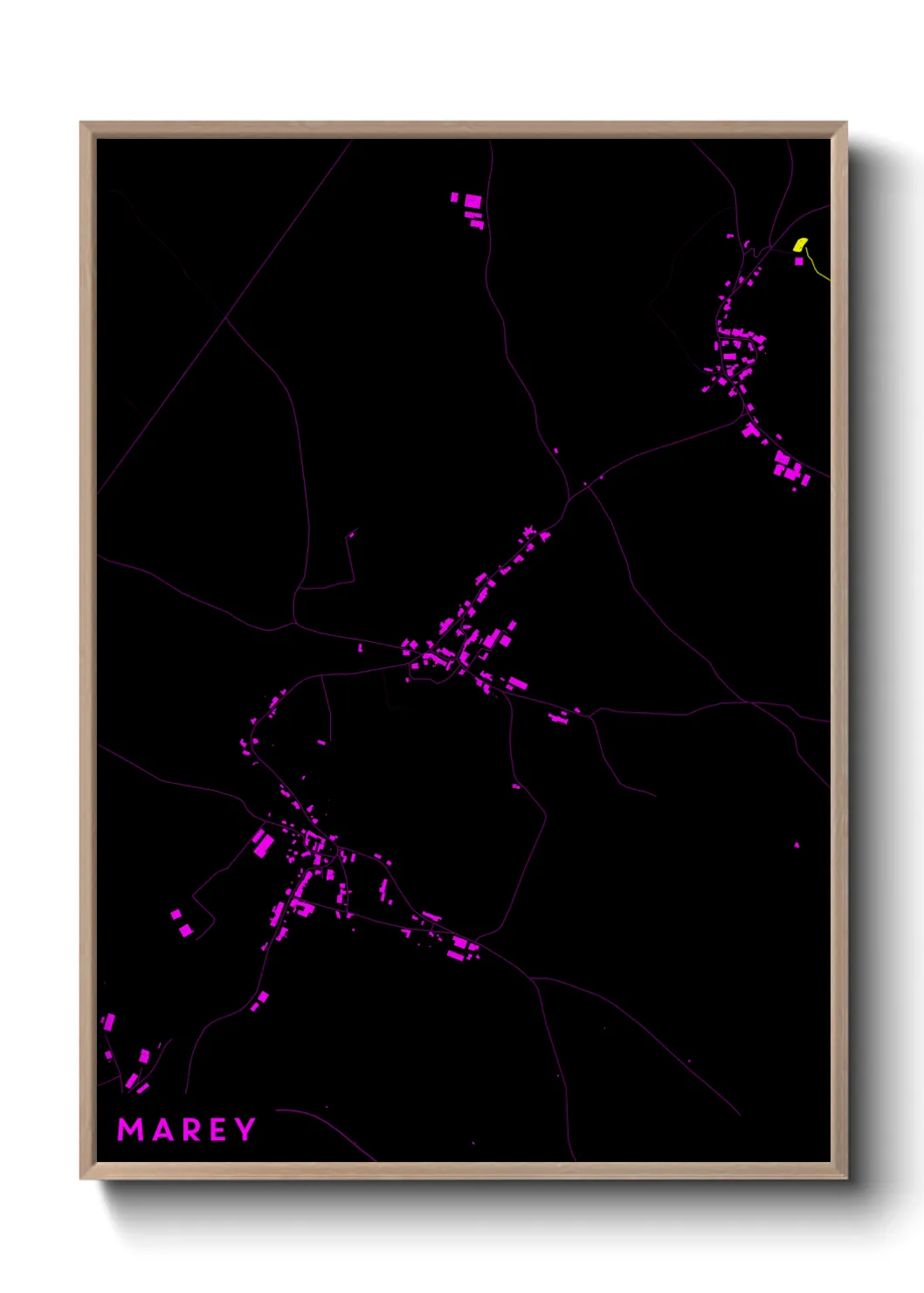 Une affiche de carte sur Marey
