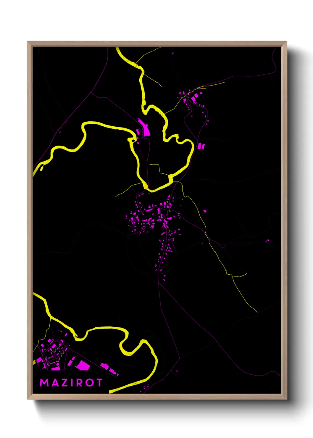 Une affiche de carte sur Mazirot