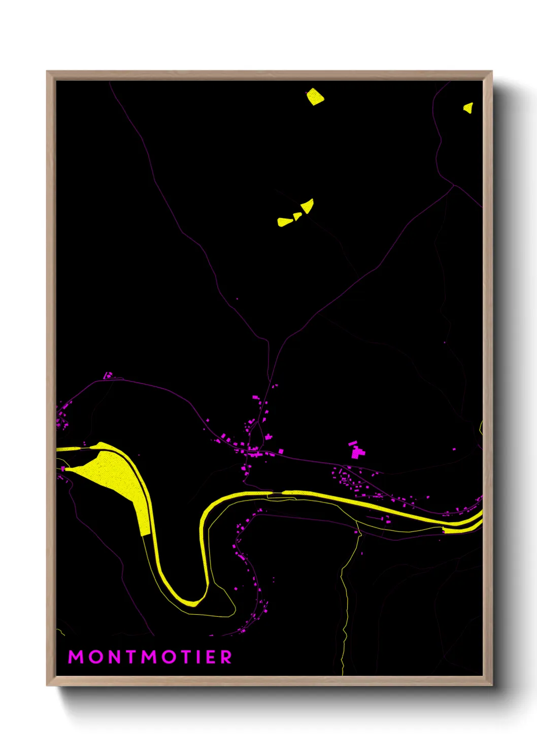 Une affiche de carte sur Montmotier