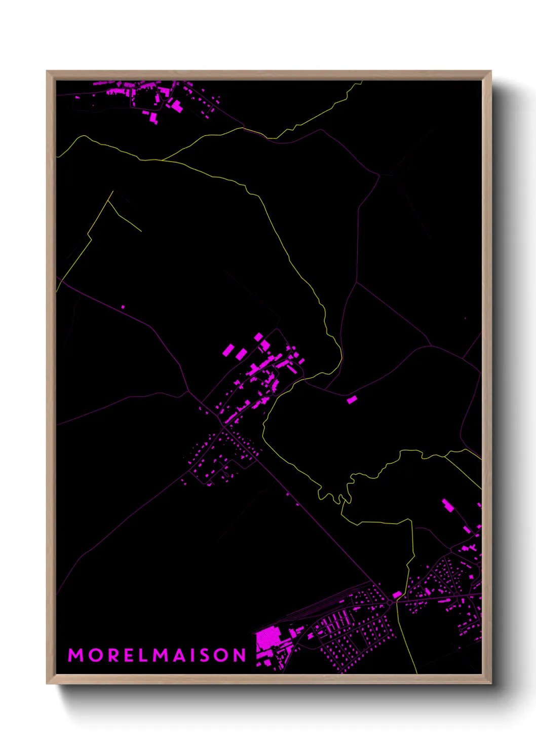 Une affiche de carte sur Morelmaison