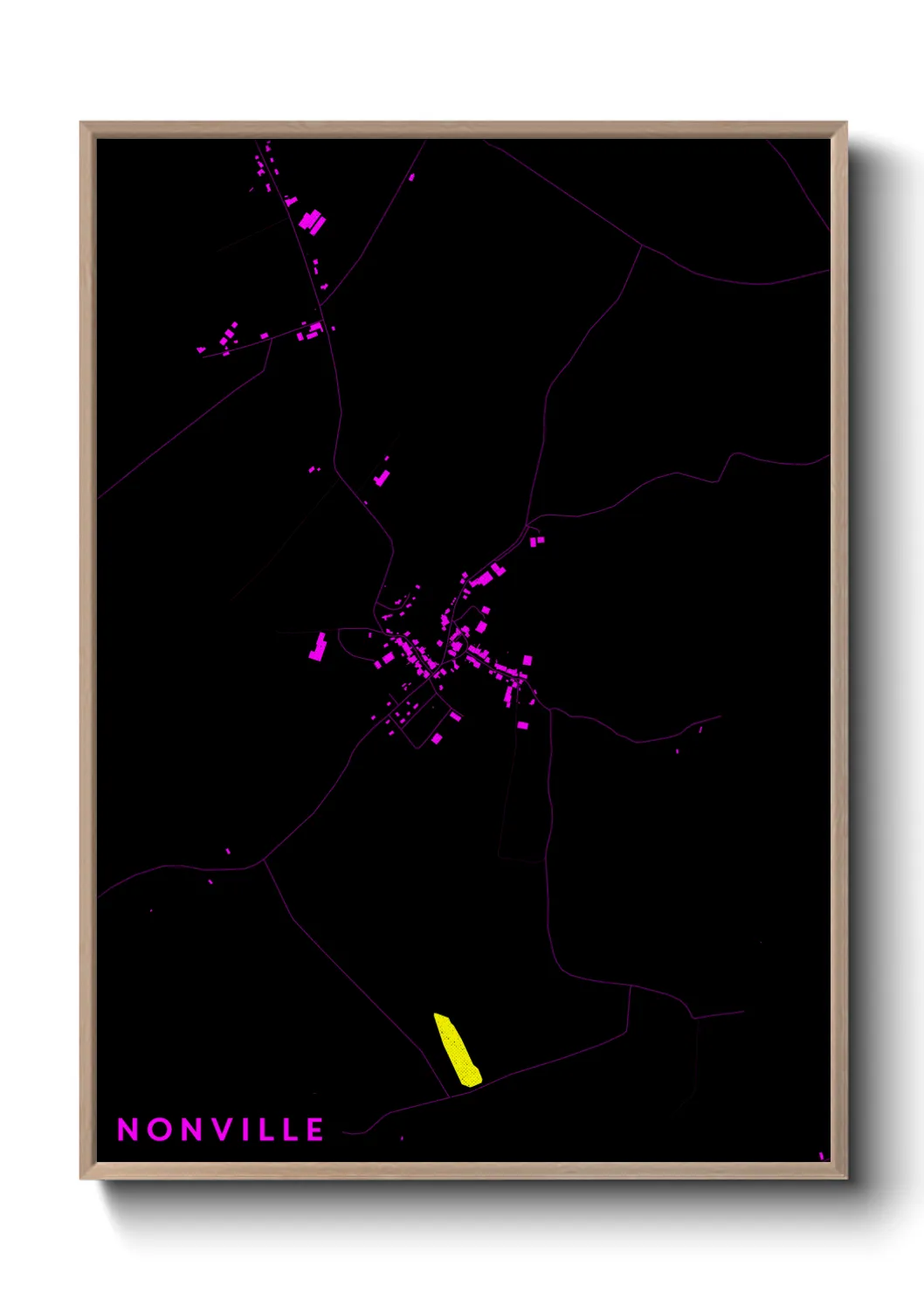 Une affiche de carte sur Nonville