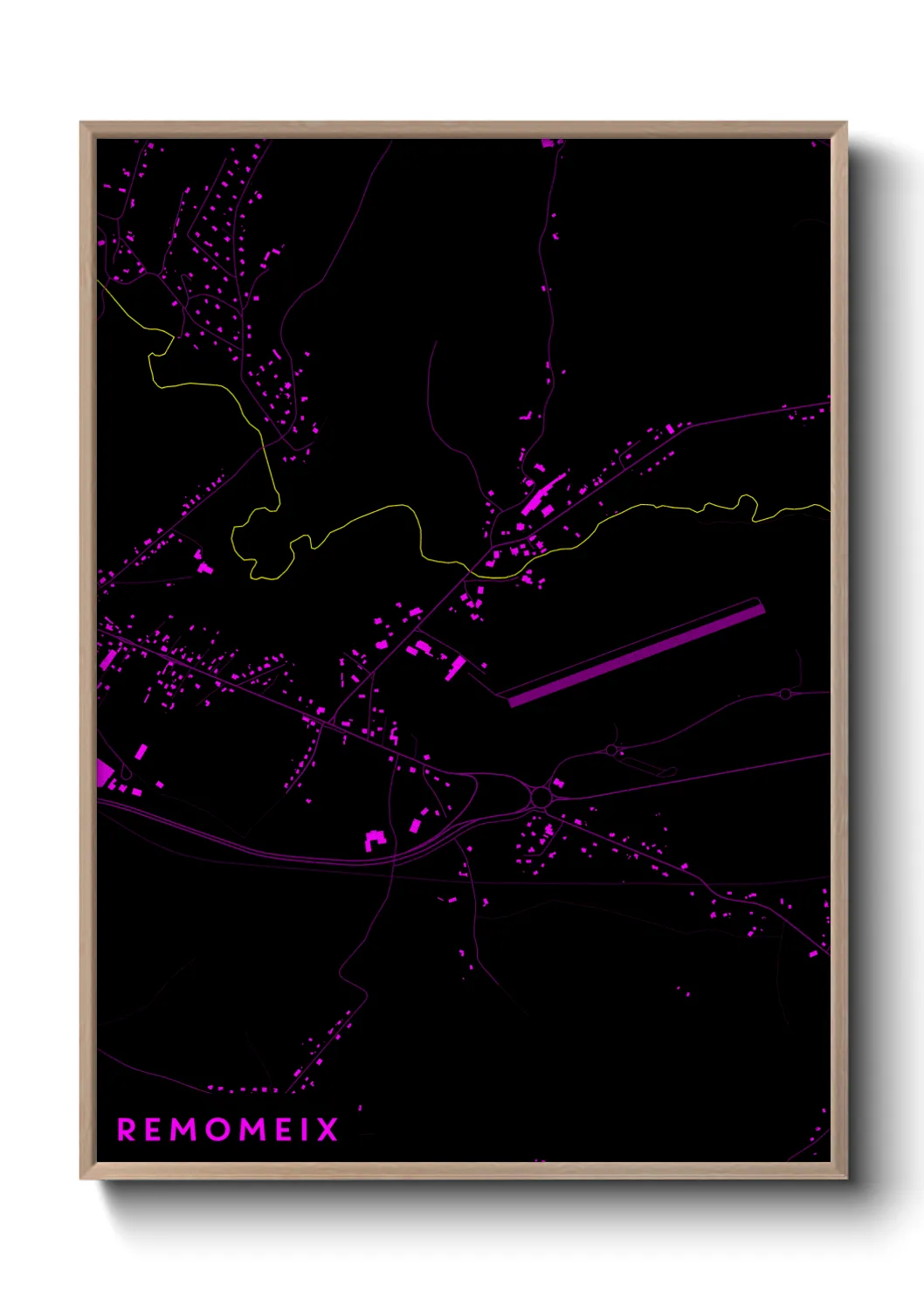 Une affiche de carte sur Remomeix