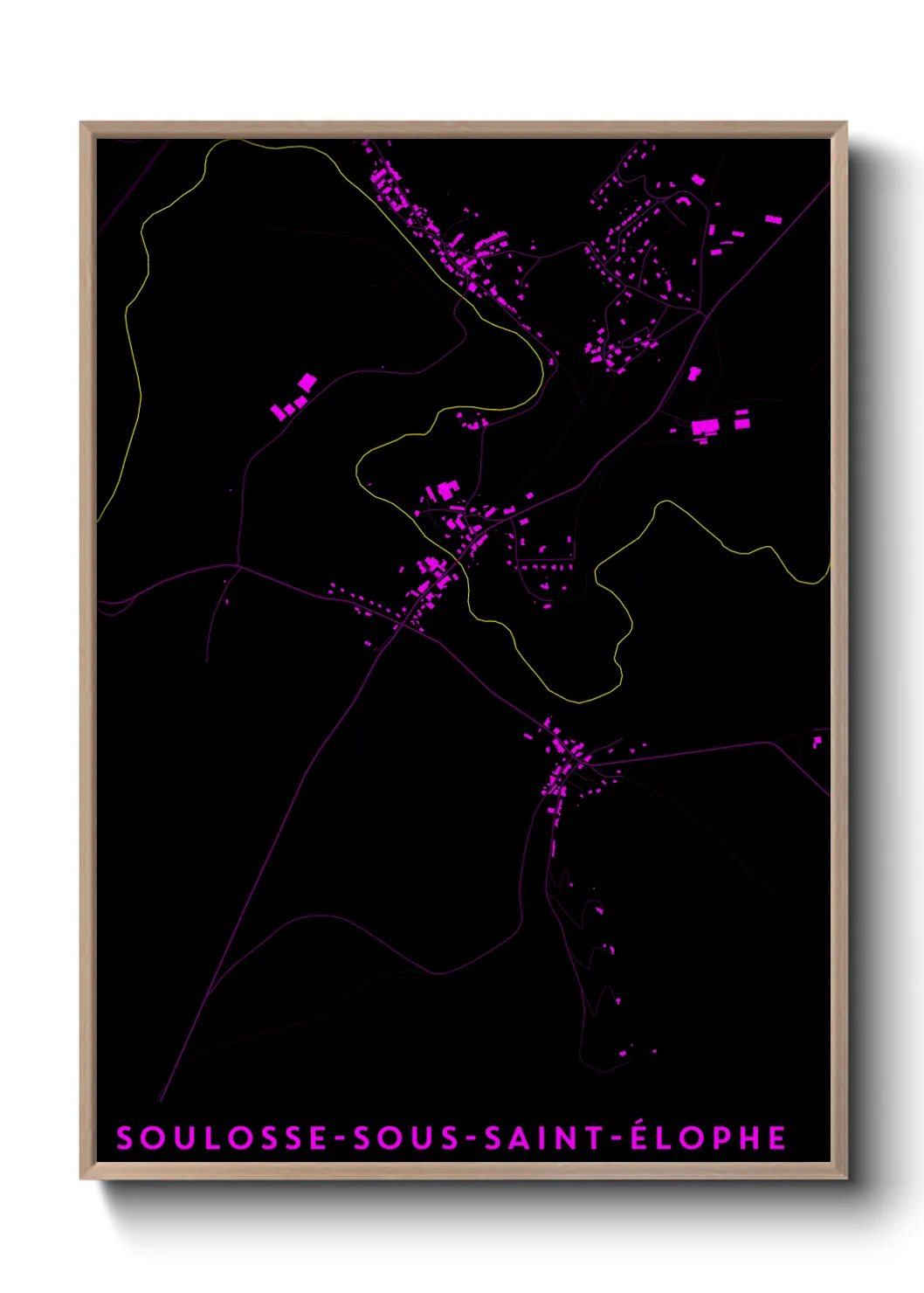 Un poster carteSoulosse-sous-Saint-Élophe