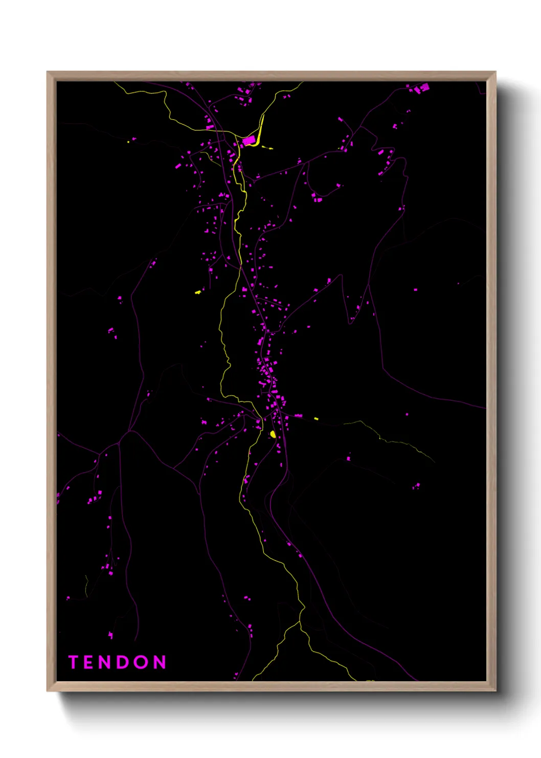 Une affiche de carte sur Tendon