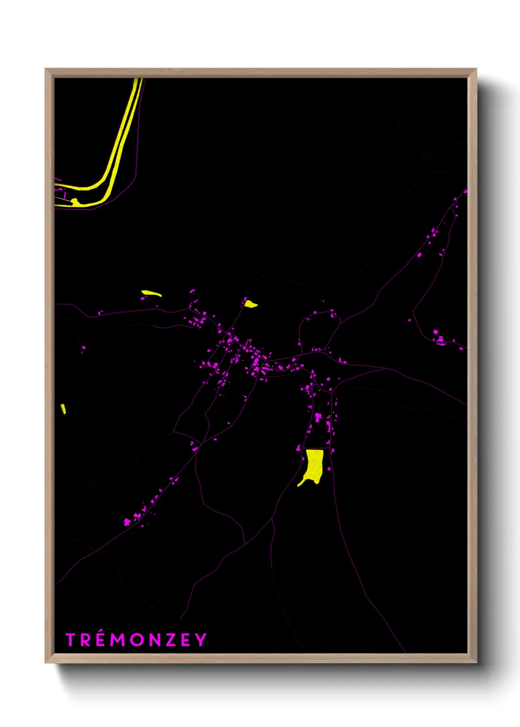 Une affiche de carte sur Trémonzey