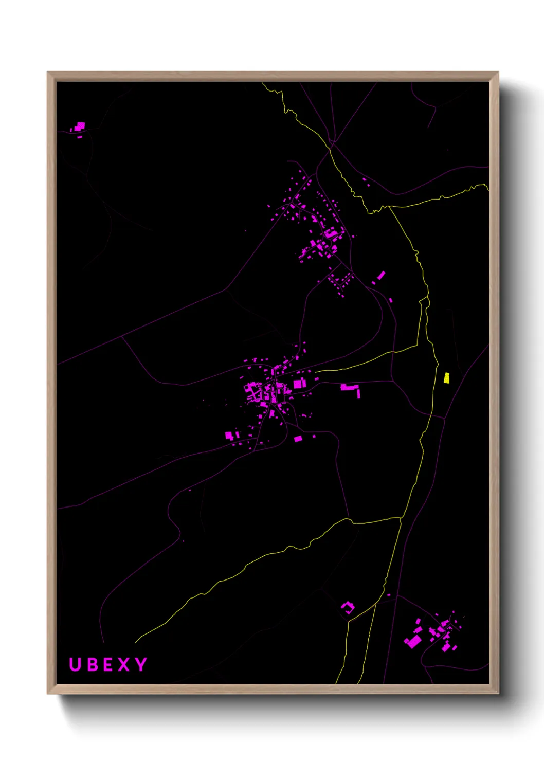 Une affiche de carte sur Ubexy