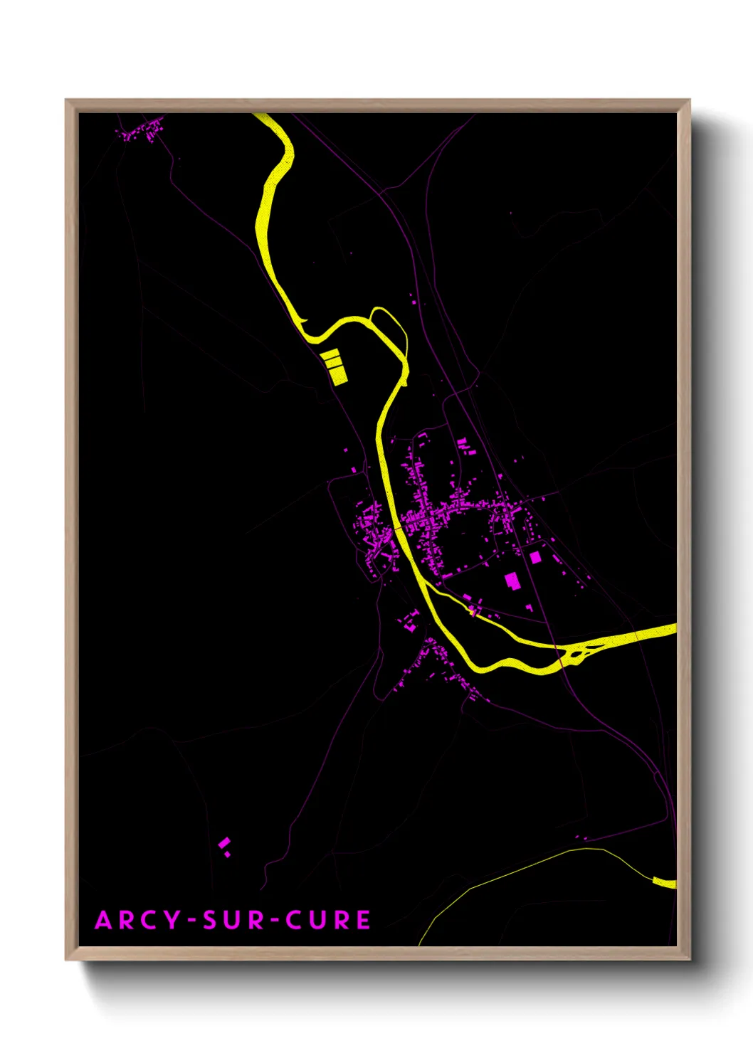 Un poster carteArcy-sur-Cure