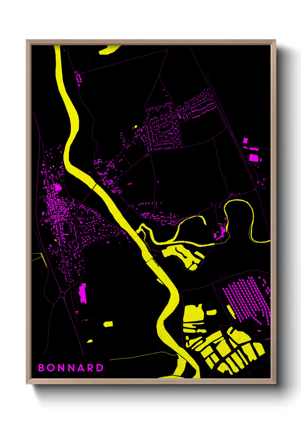 Une affiche de carte sur Bonnard