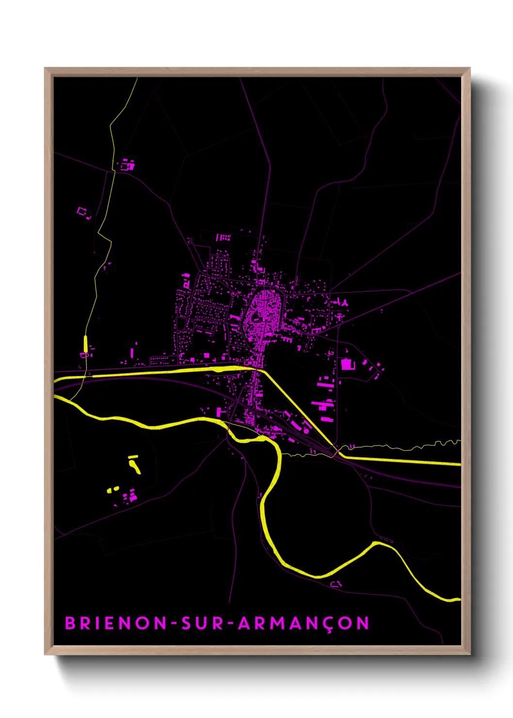 Un poster carteBrienon-sur-Armançon