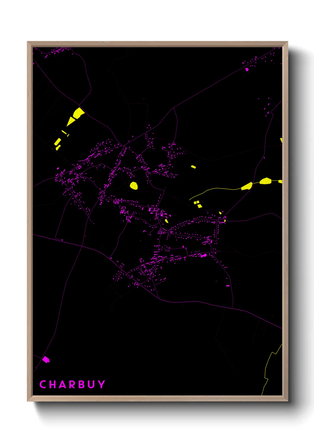 Une affiche de carte sur Charbuy